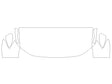 taos Avery Dennison Clear Bra Hood Precut PPF Diagram