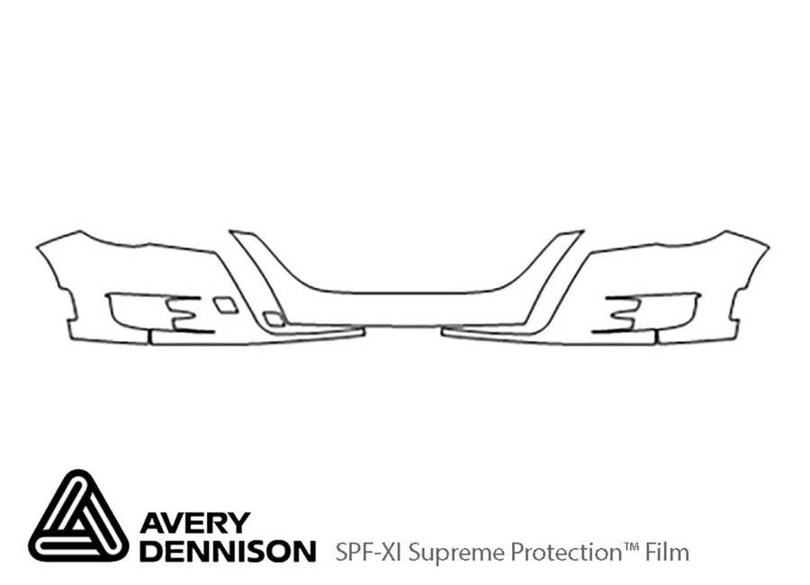tiguan Avery Dennison Clear Bra Bumper Precut PPF Diagram