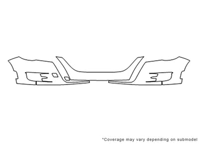 tiguan Avery Dennison Clear Bra Bumper Precut PPF Diagram