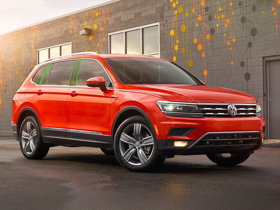 volkswagen tiguan 2009-2017 Pillar Post Trim Installation Location