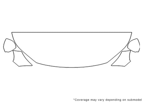 tiguan 3M Clear Bra Hood Precut PPF Diagram