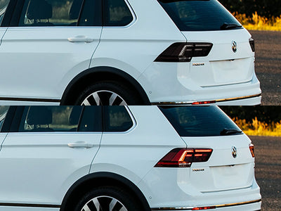 tiguan Before and After Smoked Taillights
