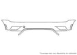 tiguan 3M Clear Bra Bumper Precut PPF Diagram