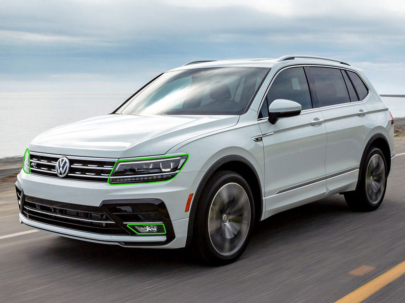 volkswagen tiguan 2018-2021 Headlight Protection Installation Location