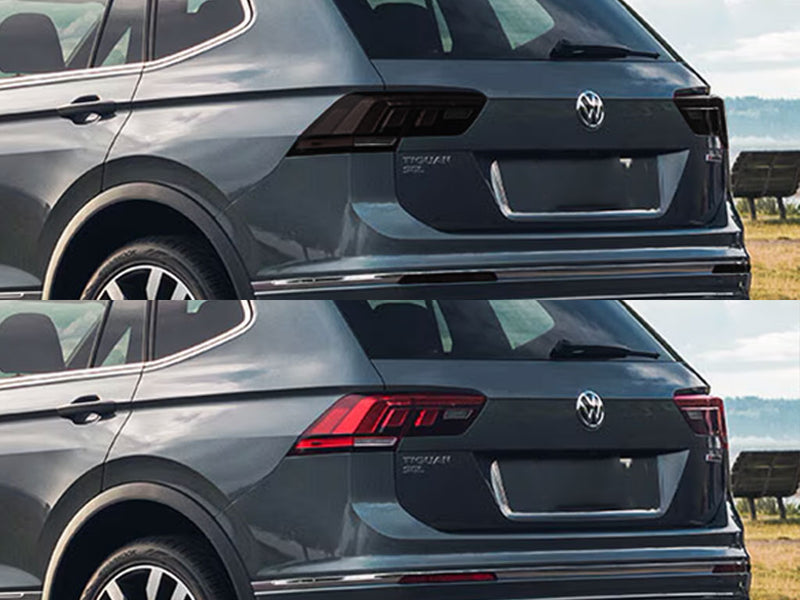 tiguan Before and After Smoked Taillights