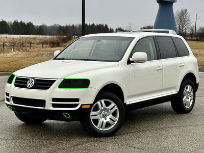 volkswagen touareg 2004-2007 Headlight Tint Location