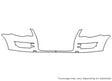 touareg Avery Dennison Clear Bra Bumper Precut PPF Diagram