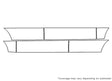 touareg 3M Clear Bra Door Cup Precut PPF Diagram