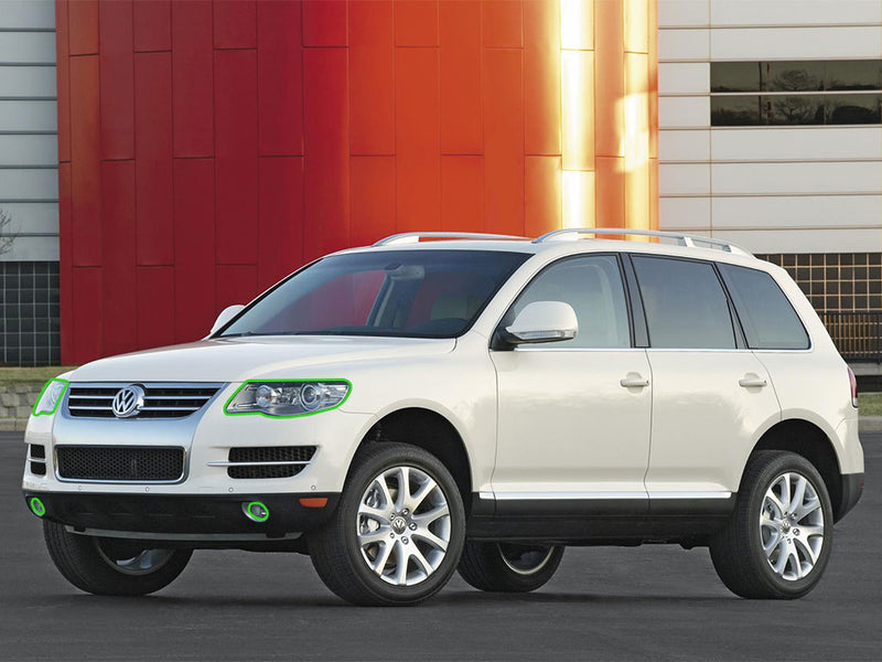 volkswagen touareg 2008-2010 Headlight Protection Installation Location