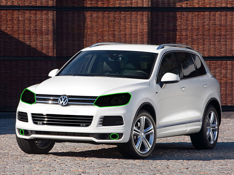 volkswagen touareg 2011-2014 Headlight Tint Location