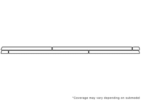 touareg 3M Clear Bra Door Cup Precut PPF Diagram