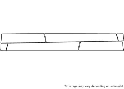 touareg 3M Clear Bra Door Cup Precut PPF Diagram