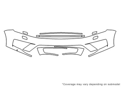 touareg 3M Clear Bra Bumper Precut PPF Diagram
