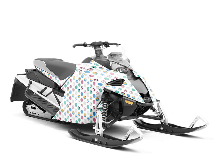Volleyball Practice Sport Custom Wrapped Snowmobile