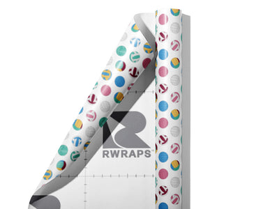 Volleyball Practice Sport Wrap Film Sheets~Rwraps Series 914 Volleyball Practice Sport Scrolled Sheet~3