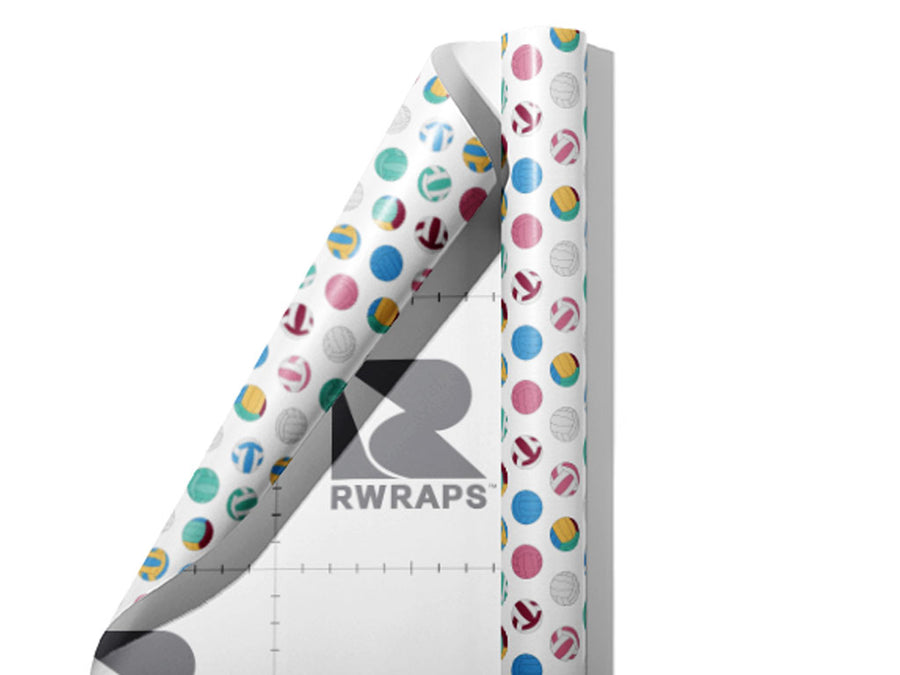 Volleyball Practice Sport Wrap Film Sheets~Rwraps Series 914 Volleyball Practice Sport Scrolled Sheet~3