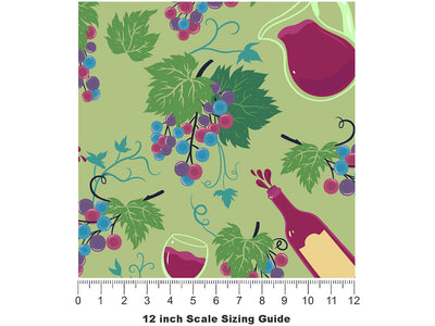 Voluptuous Vineyard Alcohol Vinyl Film Pattern Size 12 inch Scale~Rwraps Voluptuous Vineyard Alcohol Sizing Chart~2