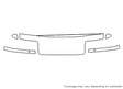 850 3M Clear Bra Hood Precut PPF Diagram
