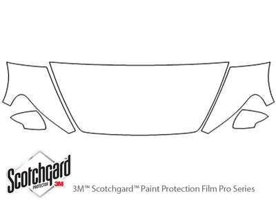 c30 3M Clear Bra Hood Precut PPF Diagram
