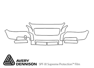c30 Avery Dennison Clear Bra Bumper Precut PPF Diagram