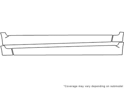 c30 3M Clear Bra Door Cup Precut PPF Diagram