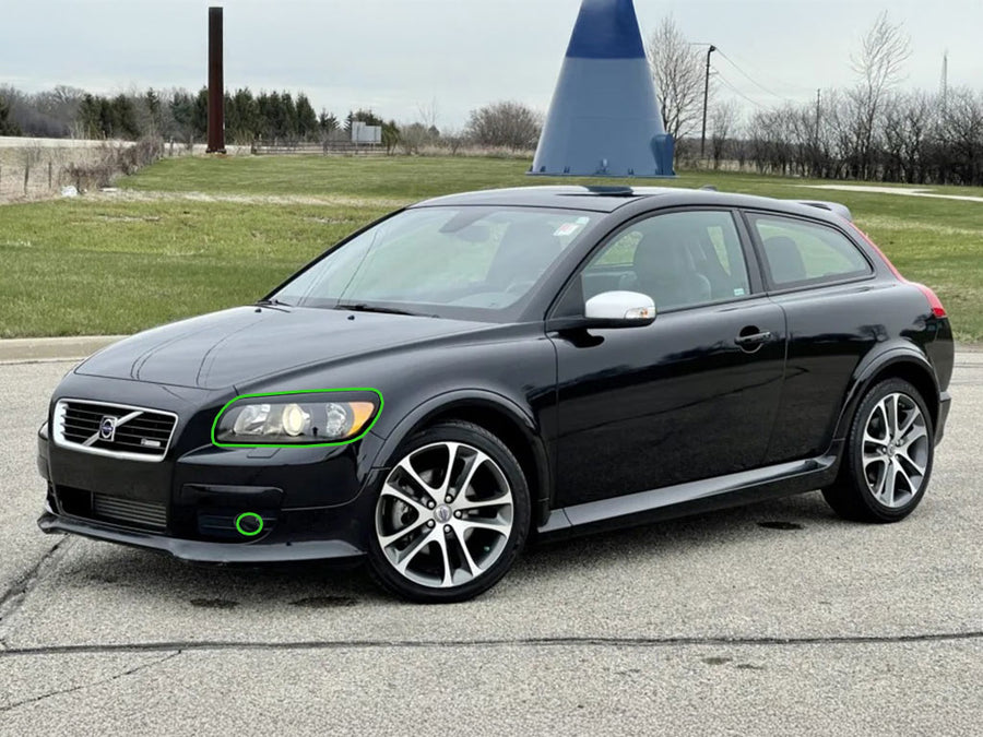 volvo c30 2008-2010 Headlight Protection Installation Location