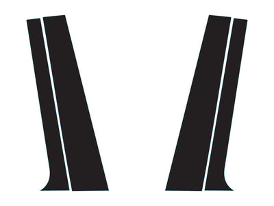 volvo c30 2008-2013 Carbon Fiber Pillar Trim Diagram