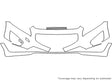 c30 3M Clear Bra Bumper Precut PPF Diagram