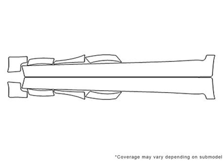 c30 Avery Dennison Clear Bra Door Cup Precut PPF Diagram