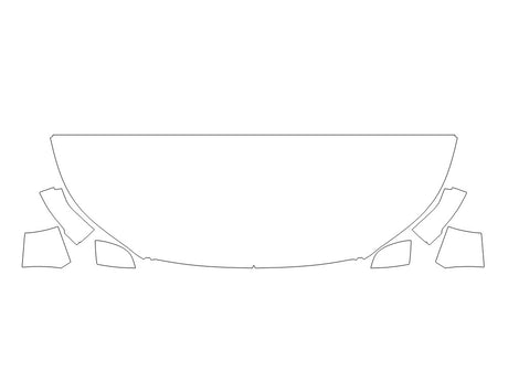 c40 Avery Dennison Clear Bra Hood Precut PPF Diagram