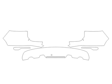 c40 3M Clear Bra Door Cup Precut PPF Diagram