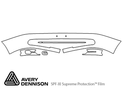 c70 Avery Dennison Clear Bra Bumper Precut PPF Diagram