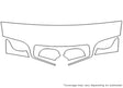 c70 3M Clear Bra Hood Precut PPF Diagram