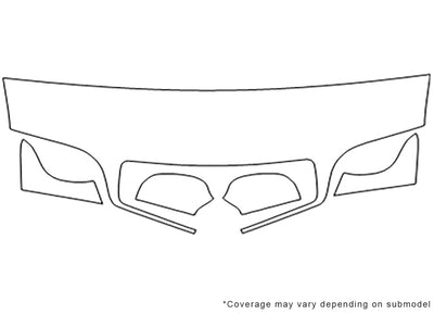 c70 Avery Dennison Clear Bra Hood Precut PPF Diagram