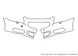 c70 3M Clear Bra Bumper Precut PPF Diagram