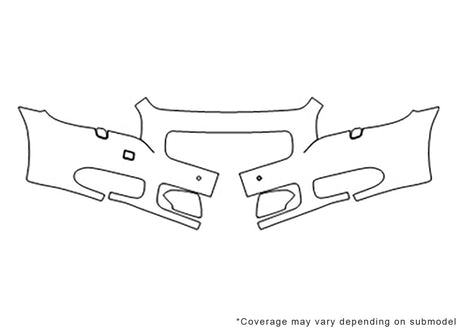 c70 Avery Dennison Clear Bra Bumper Precut PPF Diagram
