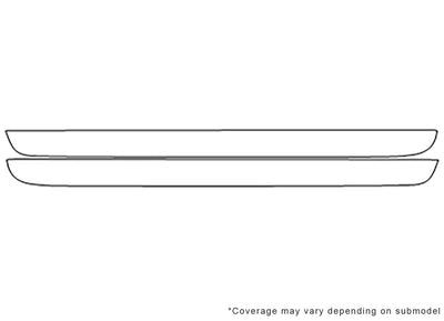 c70 3M Clear Bra Door Cup Precut PPF Diagram