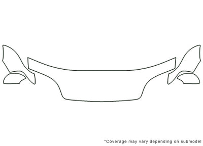 s40 3M Clear Bra Hood Precut PPF Diagram