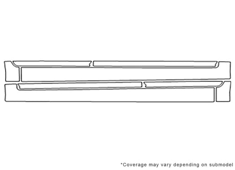 s40 Avery Dennison Clear Bra Door Cup Precut PPF Diagram