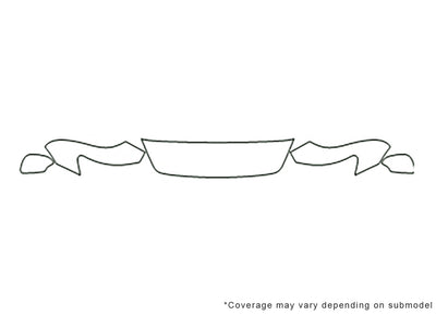 s40 3M Clear Bra Hood Precut PPF Diagram