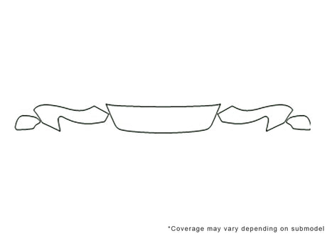 s40 3M Clear Bra Hood Precut PPF Diagram