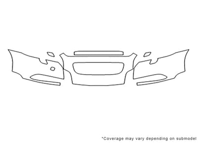 s40 Avery Dennison Clear Bra Bumper Precut PPF Diagram