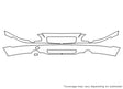s60 3M Clear Bra Bumper Precut PPF Diagram