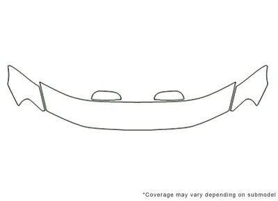 s60 3M Clear Bra Hood Precut PPF Diagram