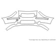 s60 3M Clear Bra Bumper Precut PPF Diagram