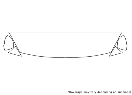 s60 Avery Dennison Clear Bra Hood Precut PPF Diagram