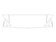 s60 Avery Dennison Clear Bra Hood Precut PPF Diagram