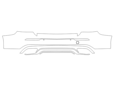 s60 3M Clear Bra Door Cup Precut PPF Diagram