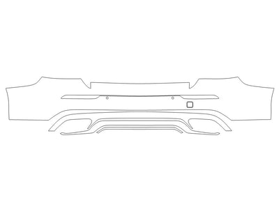 s60 Avery Dennison Clear Bra Door Cup Precut PPF Diagram