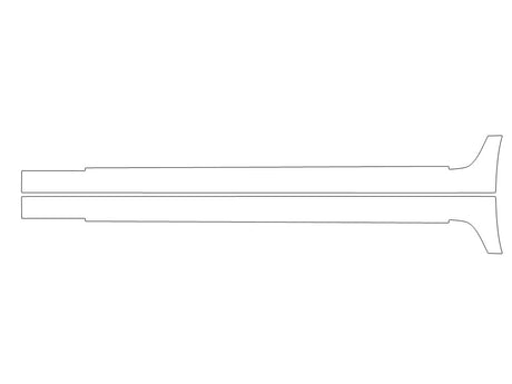 s60 Avery Dennison Clear Bra Door Cup Precut PPF Diagram